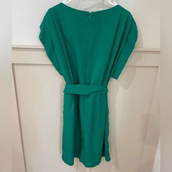 Eliza J Green Mini Dress with Pockets and Tie Size 10 - Picture 7 of 10
